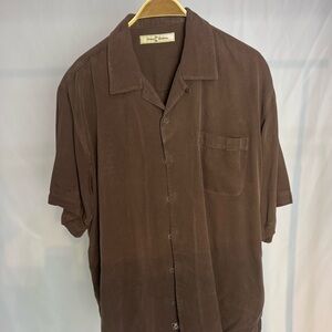 Tommy Bahama Brown Casual Button Down Shirt